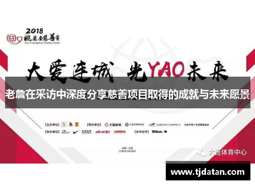 老詹在采访中深度分享慈善项目取得的成就与未来愿景